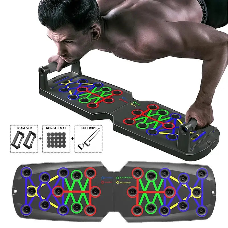 Portable Folding Push-up Board Multi-functional Fitness Gear