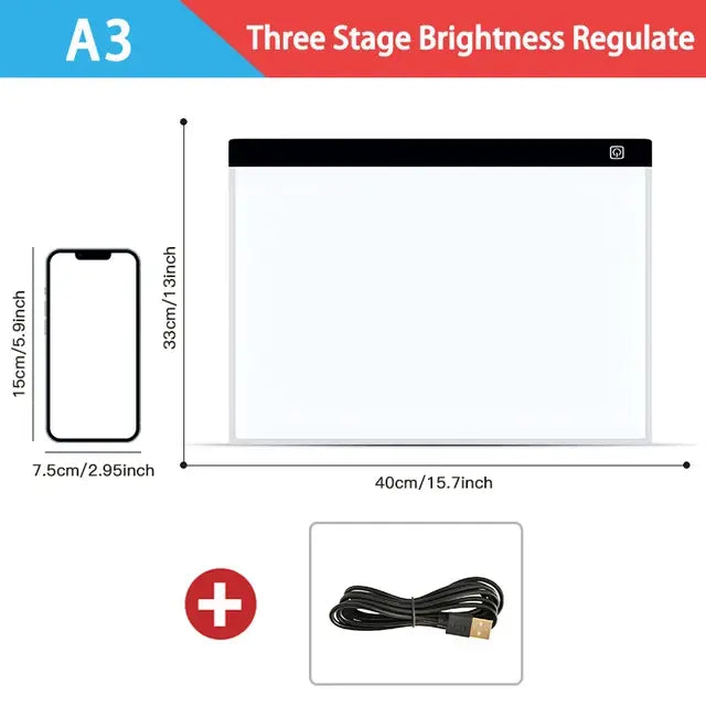 Dimmable LED Drawing Pad: Creative Kids' Gift